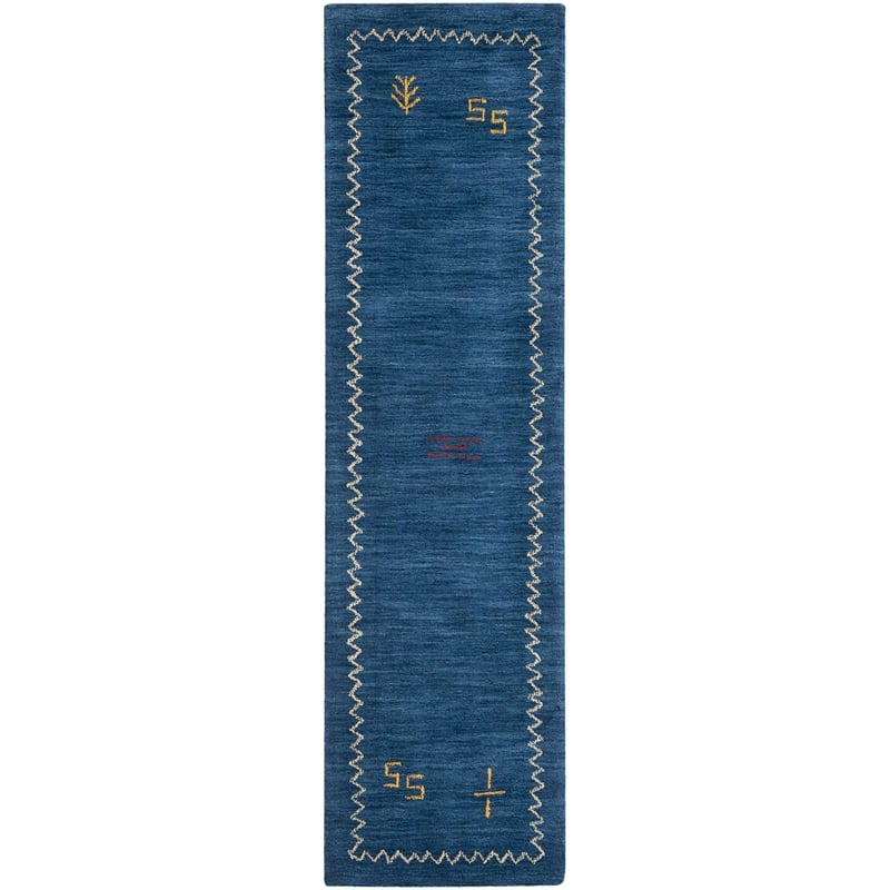 Safavieh Himalaya Blue Shag Rug - Runner 2'3