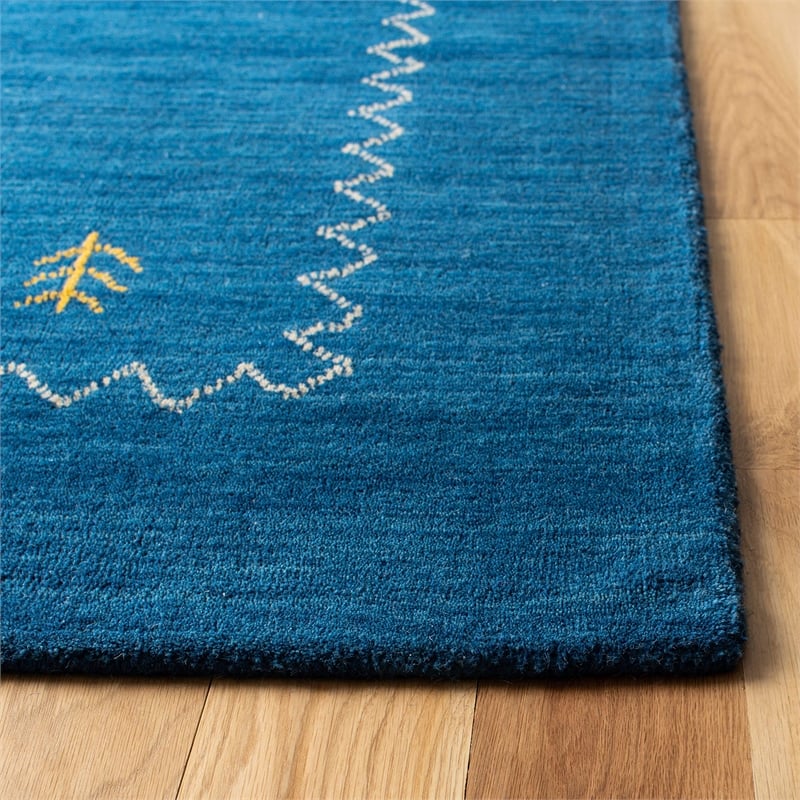 Safavieh Himalaya Blue Shag Rug - Runner 2'3