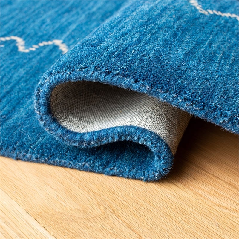 Safavieh Himalaya Blue Shag Rug - Runner 2'3