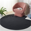 Safavieh Himalaya Black Shag Rug - Round 6'