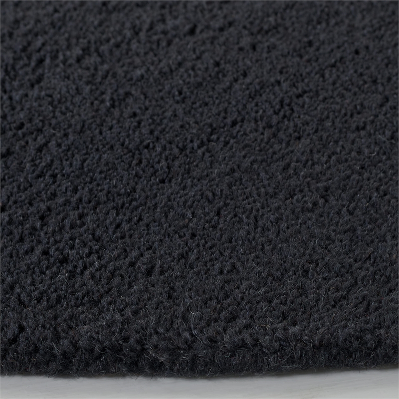 Safavieh Himalaya Black Shag Rug - Round 6'