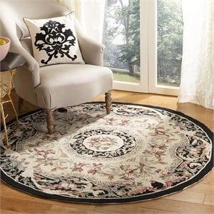 Safavieh Chelsea Black Transitional Rug - Round 3'
