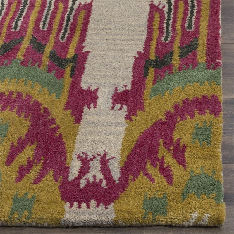 Safavieh Ikat Beige Contemporary Rug - 6' x 9'