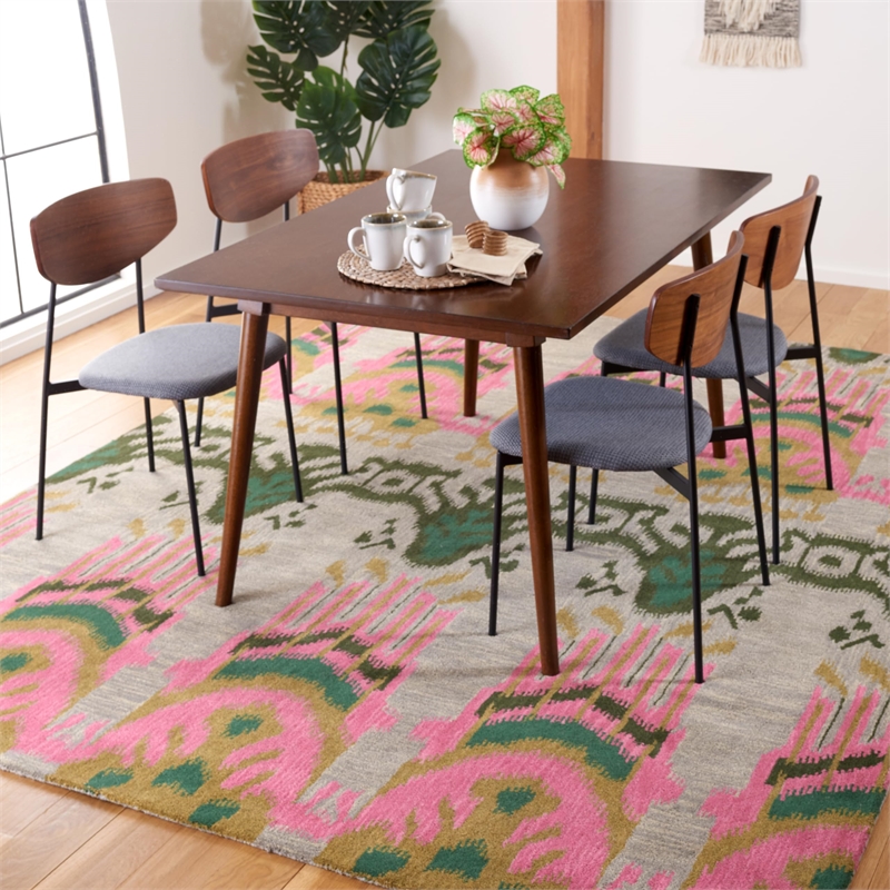 Safavieh Ikat Beige Contemporary Rug - 9' x 12'