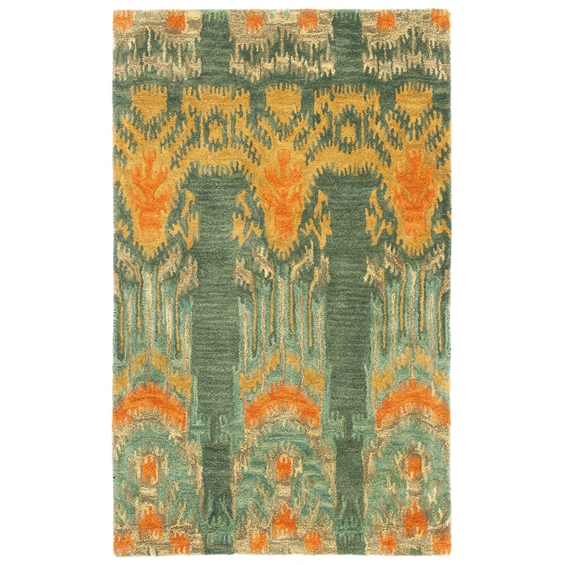 Safavieh Ikat Olive Contemporary Rug - 3' x 5'