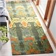 Safavieh Ikat Olive Contemporary Rug - Runner 2'3