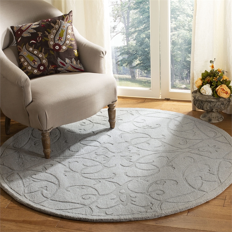 Safavieh Impressions Grey Contemporary Rug - Round 5'