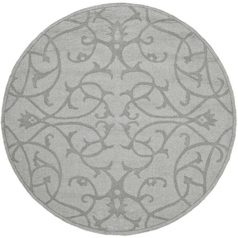 Safavieh Impressions Grey Contemporary Rug - Round 5'