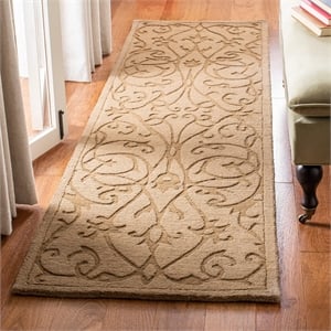 Safavieh Impressions Light Brown Contemporary Rug - 2'3&quot x 12'