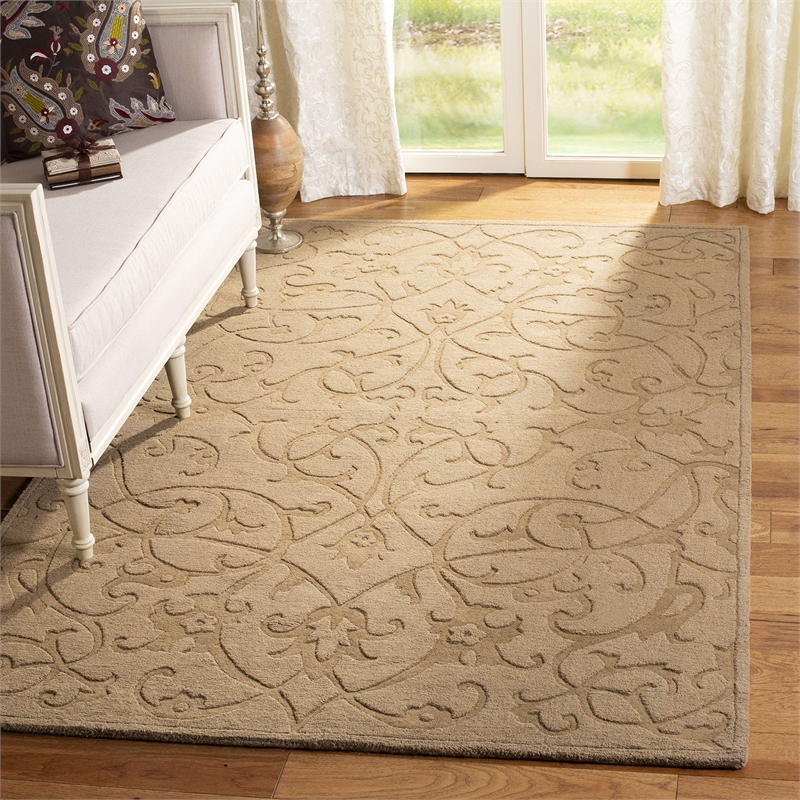 Safavieh Impressions Light Brown Contemporary Rug - 5' x 8'
