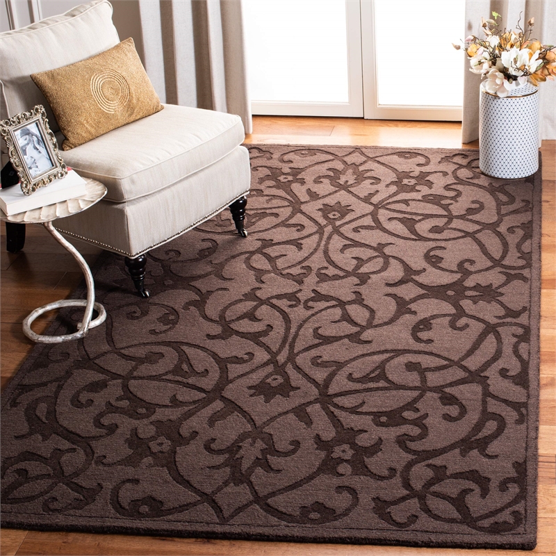 Safavieh Impressions Light Brown Contemporary Rug - Square 6'