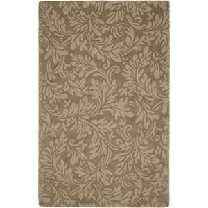 safavieh impressions light brown contemporary rug - 5' x 8'