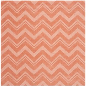 safavieh impressions peach contemporary rug - square 6'