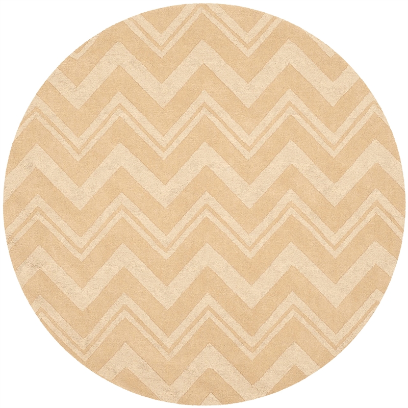 Safavieh Impressions Dark Gold Contemporary Rug - Round 5'