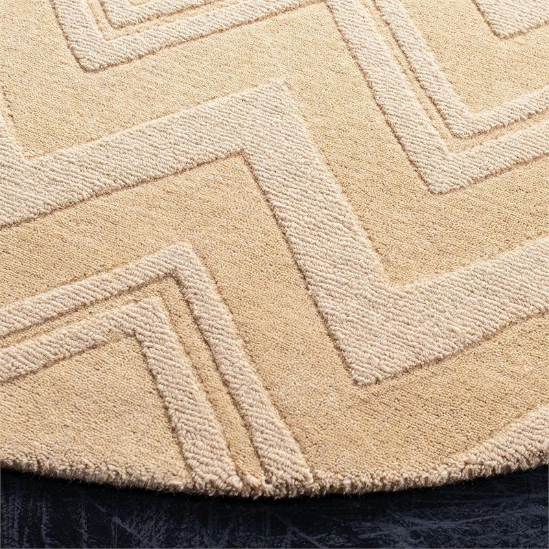 Safavieh Impressions Dark Gold Contemporary Rug - Round 5'