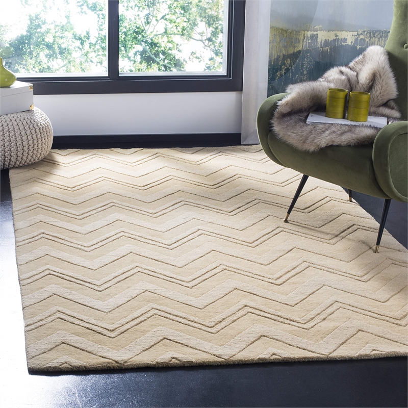 Safavieh Impressions Dark Gold Contemporary Rug - Square 6'