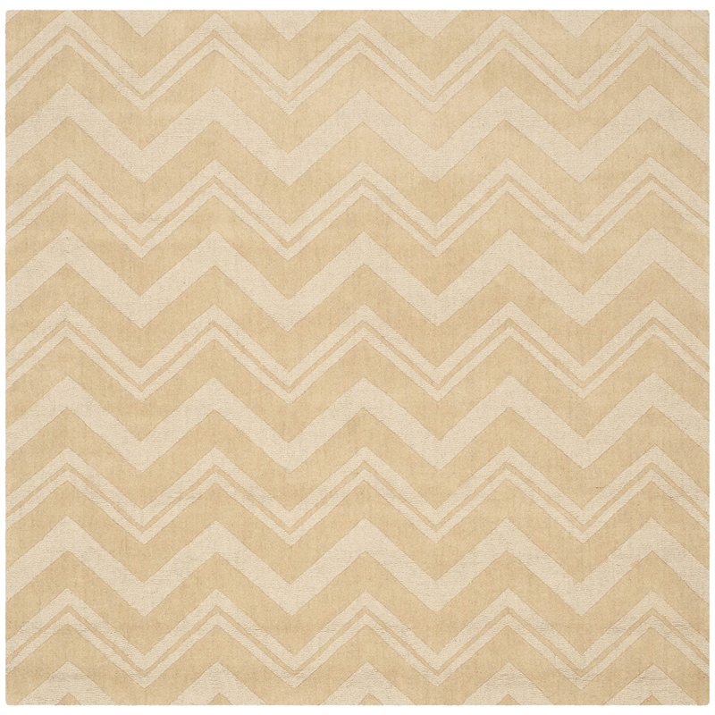 Safavieh Impressions Dark Gold Contemporary Rug - Square 6'