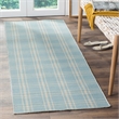 Safavieh Kilim Light Blue Contemporary Rug - Runner 2'3