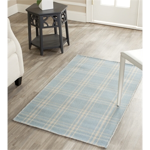 Safavieh Kilim Light Blue Contemporary Rug - Runner 2'6&quot x 4'