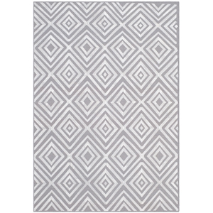 Safavieh Kilim 4'-0&quot x 6'-0&quot Wool Hand Woven Flat Weave Rug in Gray / Light Gray
