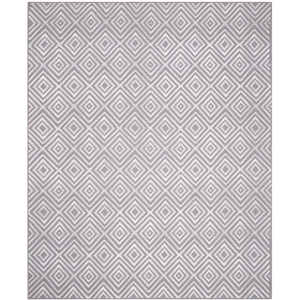 Safavieh Kilim 8'-0&quot x 10'-0&quot Wool Hand Woven Flat Weave Rug in Gray /Light Gray