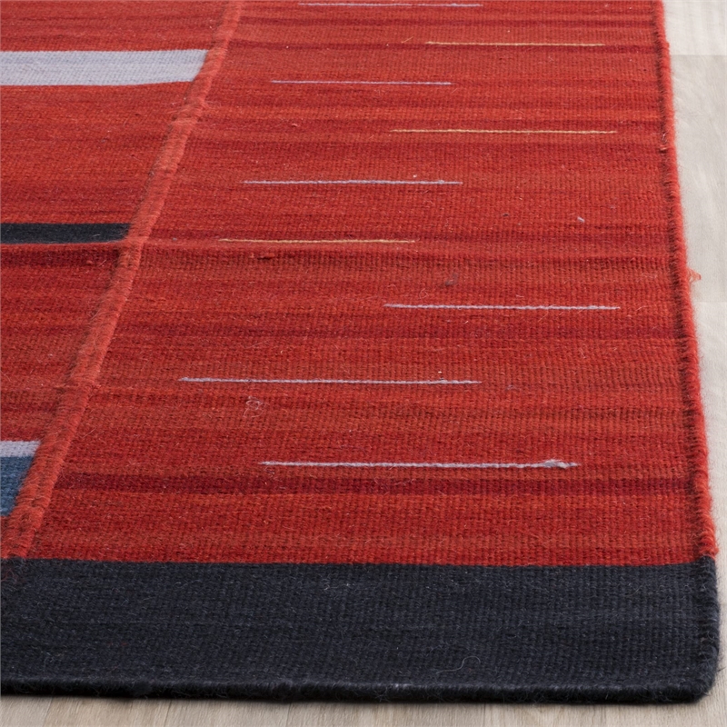 Safavieh Kilim Red Contemporary Rug - 8' x 10'