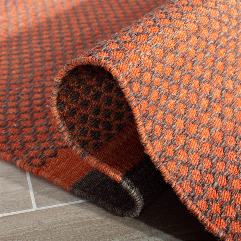 Safavieh Kilim Dark Grey Contemporary Rug - 5' x 8'