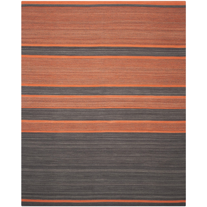 Safavieh Kilim Dark Grey Contemporary Rug - 8' x 10'