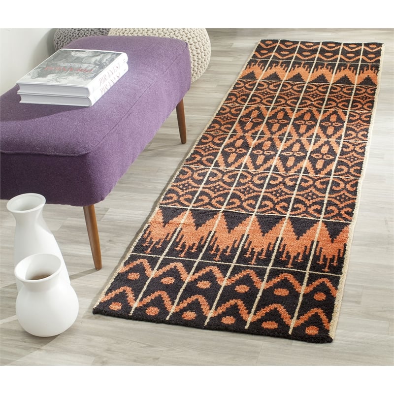 Safavieh Kenya Orange Transitional Rug - Runner 2'3