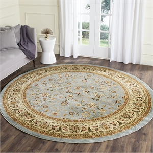 Safavieh Lyndhurst Light Blue Traditional Rug - Round 9'