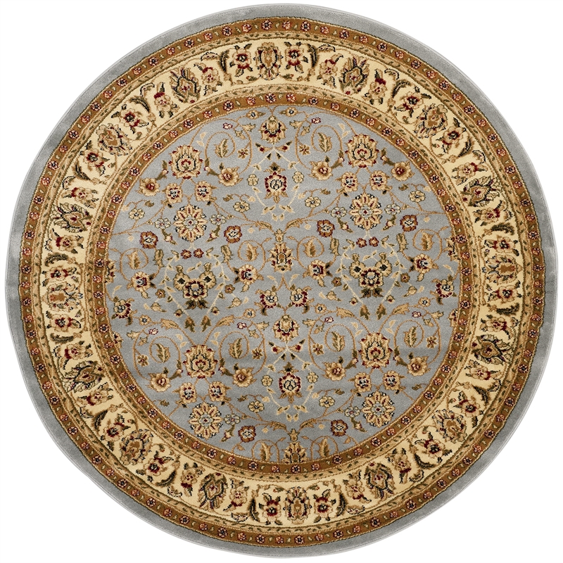 Safavieh Lyndhurst Light Blue Traditional Rug - Round 9'