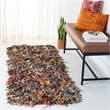 Safavieh Leather Shag  Shag Rug - Runner 2'3