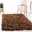 Safavieh Leather Shag Grey Shag Rug - Square 8'