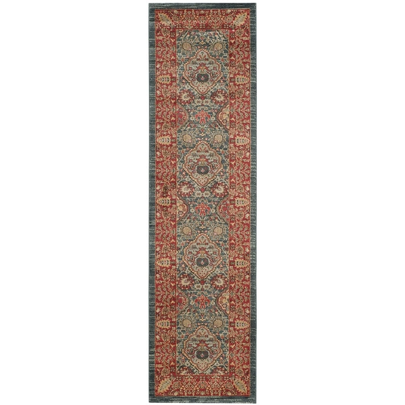 Safavieh Mahal Navy Traditional Rug - Runner 2'2