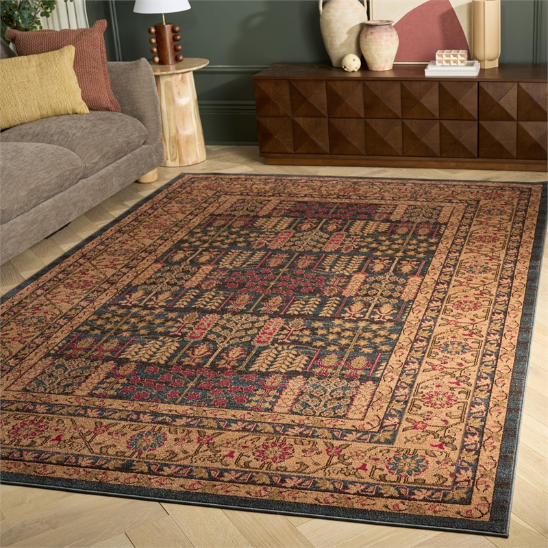 Safavieh Mahal Navy Traditional Rug - 6'7