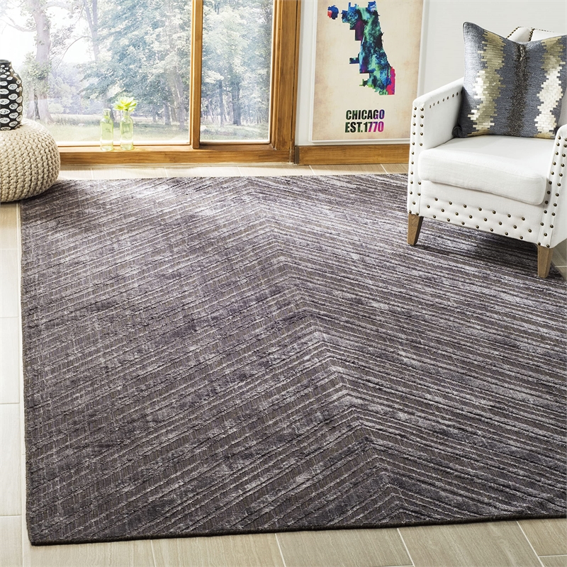 Safavieh Mirage Charcoal Contemporary Rug - 6' x 9'