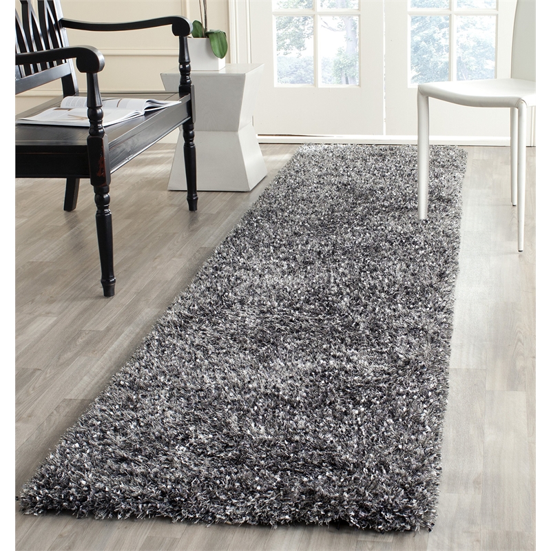 Safavieh Malibu Shag Charcoal Shag Rug - Runner 2'3