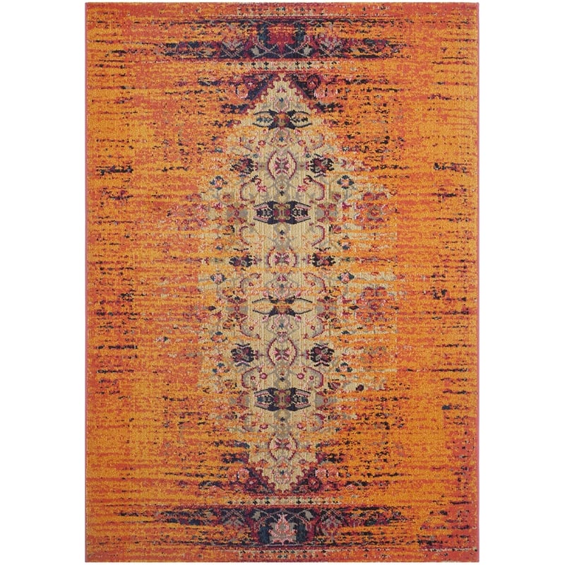 Safavieh Monaco Orange Contemporary Rug - 5'1