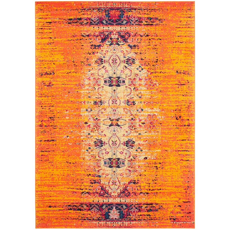 Safavieh Monaco Orange Contemporary Rug - 6'7