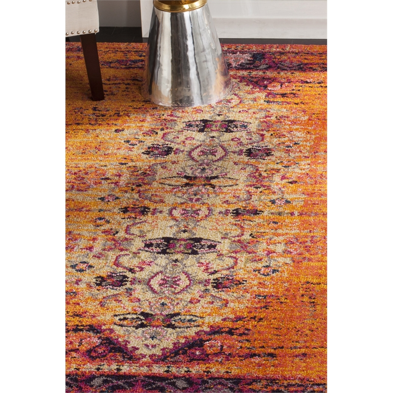 Safavieh Monaco Orange Contemporary Rug - 6'7