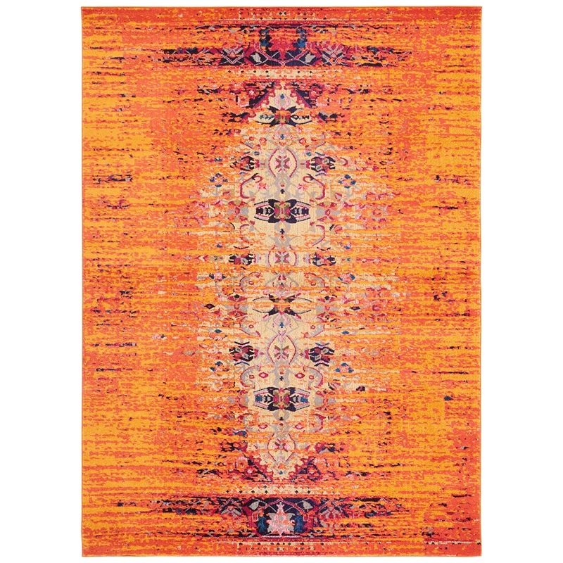 Safavieh Monaco Orange Contemporary Rug - 8' x 11'