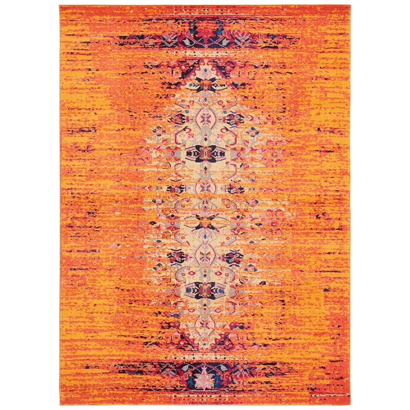 Safavieh Monaco Orange Contemporary Rug - 9' x 12'