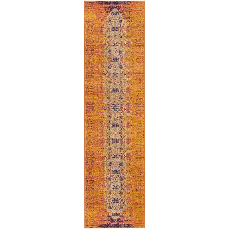 Safavieh Monaco Orange Contemporary Rug - Runner 2'2