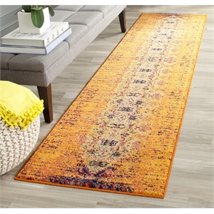 Safavieh Monaco Orange Contemporary Rug - Runner 2'2&quot x 12'
