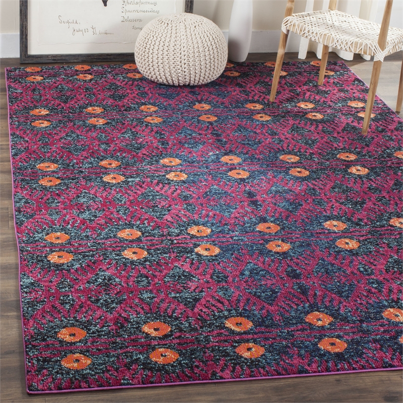 Safavieh Monaco Pink Contemporary Rug - 6'7