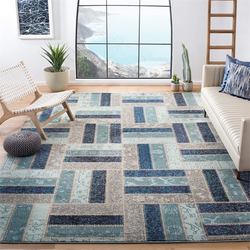 Safavieh Monaco Grey Contemporary Rug - 9' x 12'