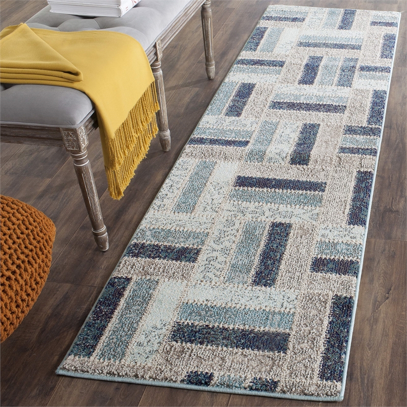 Safavieh Monaco Grey Contemporary Rug - Runner 2'2
