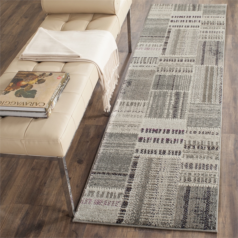 Safavieh Monaco Grey Contemporary Rug - Runner 2'2