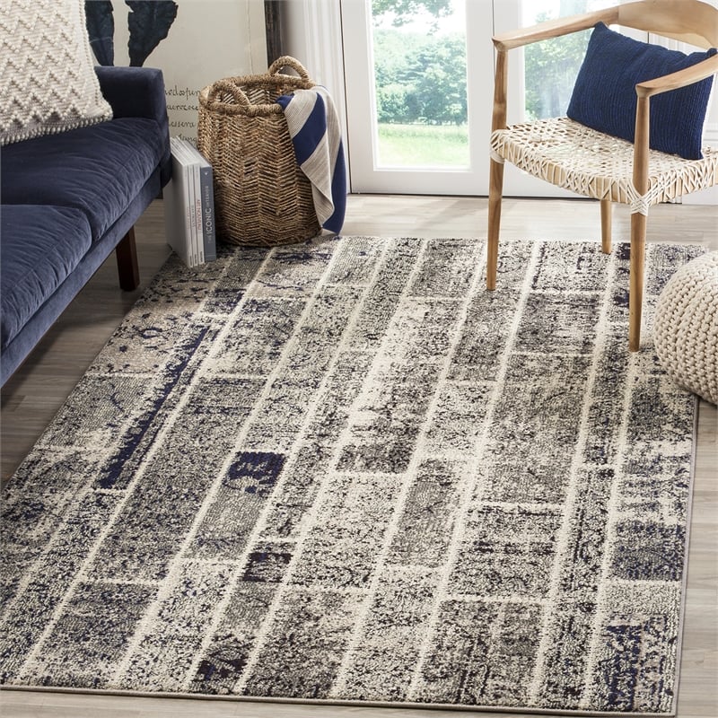 Safavieh Monaco Grey Contemporary Rug - 4' x 5'7