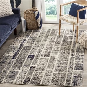 Safavieh Monaco Grey Contemporary Rug - 6'7&quot x 9'2&quot